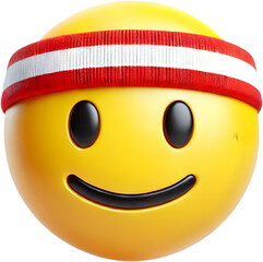 Fototapete - workout emoji,  runner character, sport exercises. Healthy lifestyle concept on a transparent background.