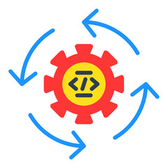 Sticker - Continuous Integration Icon Style