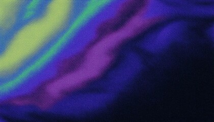 Aufkleber - abstract gradient fabric texture with vibrant green, purple, and blue hues creating a dynamic flow, ideal for modern design or branding

