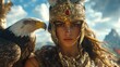 © mas - Warrior Woman Eagle Mountain Portrait
