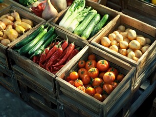 Poster - Vegetable Crate