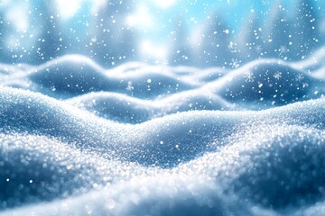Poster - snowfall overlay on an abstract background, perfect for winter, christmas, and seasonal snow themes