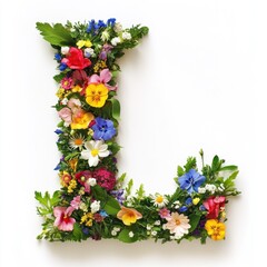 Wall Mural - Flower Letter L