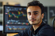 © josepperianes - Photography of a young Saudi Arabia investor, with his workspace in the background.