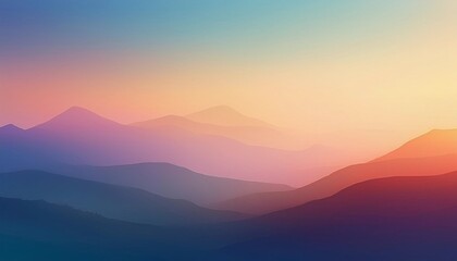 Wall Mural - blurred gradient landscape background, soft, hazy appearance