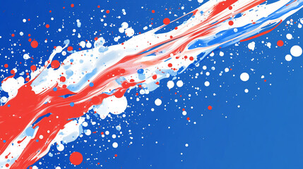 Wall Mural - Colorful background with dots, Colorful splashes and shapes in vibrant hues against a white background.