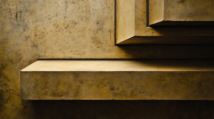 Poster - abstract textured concrete geometric forms