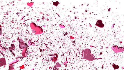 Poster - 3d hearts
