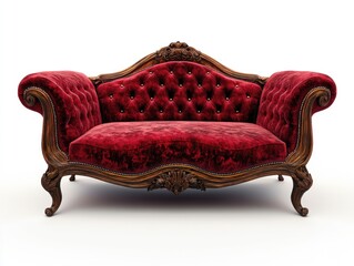 Poster - Vintage Red Velvet Armchair