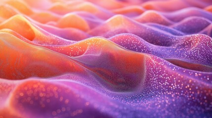 Wall Mural - a colorful, abstract image of a wave with a lot of sparkles