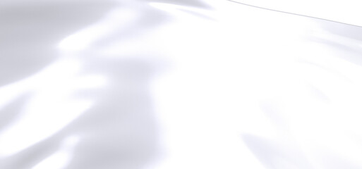 Poster - A close-up abstract photo of white fabric draped and flowing. The image shows the soft, smooth texture of the fabric with delicate folds and wrinkles