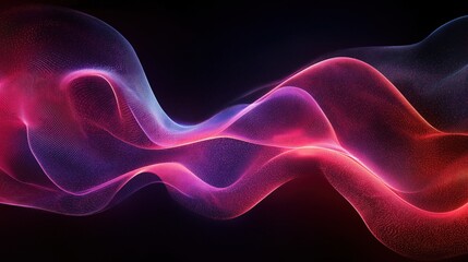 Wall Mural - a long, curvy line of red and purple with a lot of sparkles