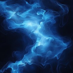 Wall Mural - A blue and white space with a blue cloud in the middle