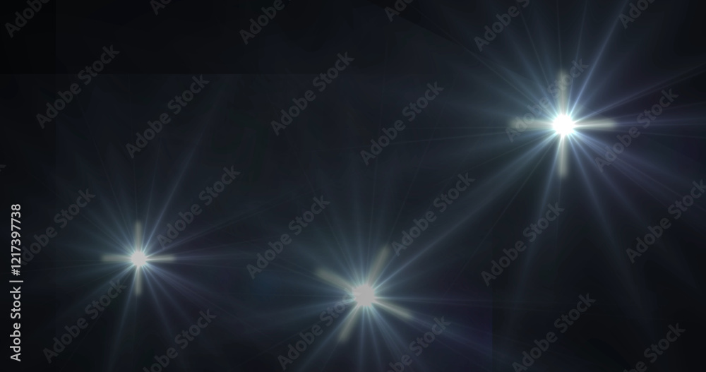 Papparazi camera flashes random black background for overlay on ...