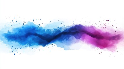 Wall Mural - A blue and pink line with white background