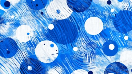Poster - Modern abstract background, blue white gradations, circle effect,shape memphis, trendy , vector ,eps 10