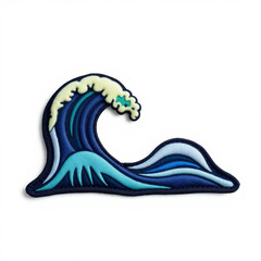 Poster - Stylized ocean wave illustration