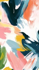 Poster - Colorful abstract painting background showcasing dynamic brushstrokes, vibrant textures, and an artistic blend of colors, creating a visually captivating and modern artwork