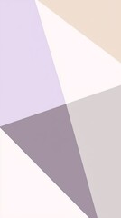 Poster - Geometric shapes in pastel colors create a modern and minimalist design, ideal for backgrounds, presentations, or graphic projects, combining purple, beige, white, and gray tones