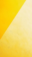 Poster - Vibrant yellow and soft beige paint creating a striking diagonal divide on a textured wall, offering a dynamic and modern backdrop with an engaging contrast of colors