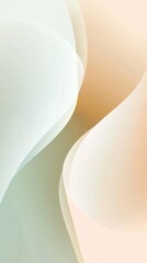 Poster - Smooth pastel-colored shapes are creating a visually appealing abstract background, perfect for various design projects seeking a soft and elegant aesthetic