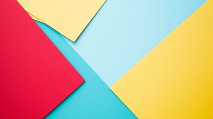Poster - Geometric shapes creating an abstract background filled with vibrant colors, perfect for enhancing creative projects that require modern and dynamic visuals