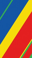 Poster - Bright, colorful diagonal stripes create a modern and energetic backdrop, adding a playful touch of dynamism to any project while enhancing visual appeal and creativity