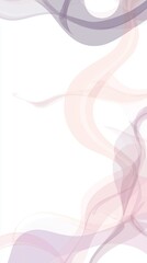 Poster - Pink and purple abstract waves are creating a beautiful and elegant design on a clean white background, perfect for adding a touch of modern art to any project