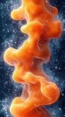 Poster - Dynamic fluid overlay abstract texture underwater environment -detail visualization art concept