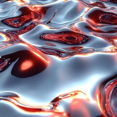 Poster - Liquid reflections and textures abstract environment visual art hyper details fluid overlay effects