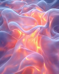 Poster - Fluid overlay abstract textures digital art creative environment hyper translucency effects
