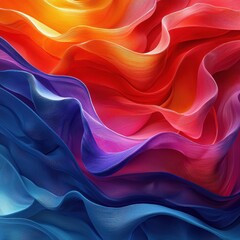 Poster - Dynamic fluid overlay gradient patterns abstract art textures and details vibrant color palette artistic