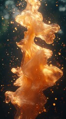 Poster - Fluid overlay textures capture with hyper details in nature abstract art environment close-up view