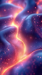 Poster - Dynamic fluid overlay art abstract colorful textures digital creation vibrant environment close-up perspective