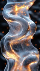 Poster - Dynamic fluid overlay textures with organic flow and details abstract environment close-up view hyper