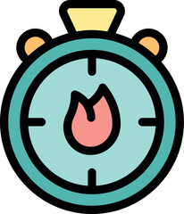 Poster - Stopwatch is burning, indicating deadline or time pressure