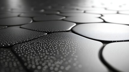 Abstract Black Textured Surface With White Dots