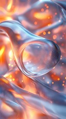 Poster - Dynamic fluid overlay patterns in vivid textures abstract visual art digital design environment