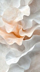 Poster - Abstract minimalistic layers of textured depth studio setting digital art soft color palette close-up view visual serenity