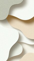 Poster - Abstract minimalistic layers background design flat textures modern aesthetic soft colors creative concept