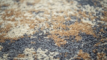 Poster - Textured fabric pattern in earthy tones with abstract design and Copy Space for text placement