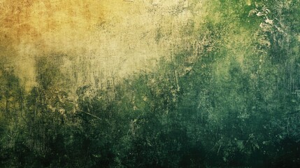 Poster - Textured abstract background with gradient colors of yellow, green, and dark tones suitable for various design applications Copy Space