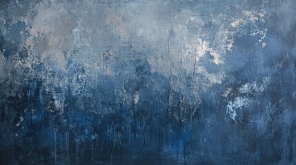 Poster - Blue Abstract Textured Background with Copy Space for Design and Art Projects