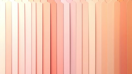 Poster - Color palette of pastel shades arranged in vertical lines with gradient from light to dark hues Copy Space