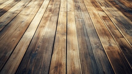 Poster - Close-up of textured wooden floor with natural patterns and colors providing ample copy space for text or graphics