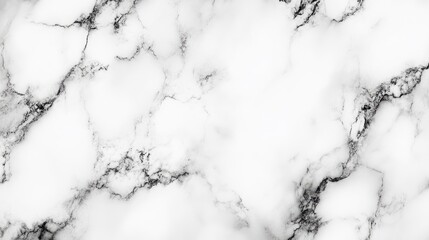 Poster - White marble texture with grey veining suitable for background use featuring copy space.