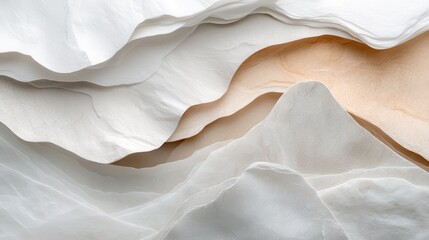 Poster - Gentle tonal transitions of minimalistic layers abstract soft textures studio setting close-up view