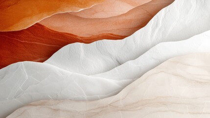 Poster - Elegant minimalistic layers of gradient textures abstract art contemporary design studio setup aesthetic appeal