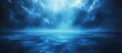 © Cyber Shutter - Dark blue abstract ocean landscape with dramatic clouds and light reflections Copy Space