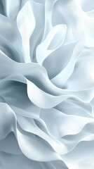 Poster - Gentle flowing textures minimalistic layers digital art serene environment close-up view fine gradient details